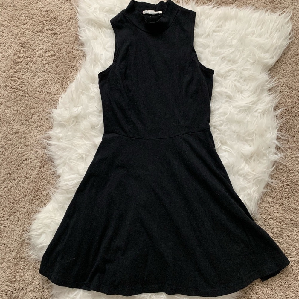 - SAVE black skater dress size S